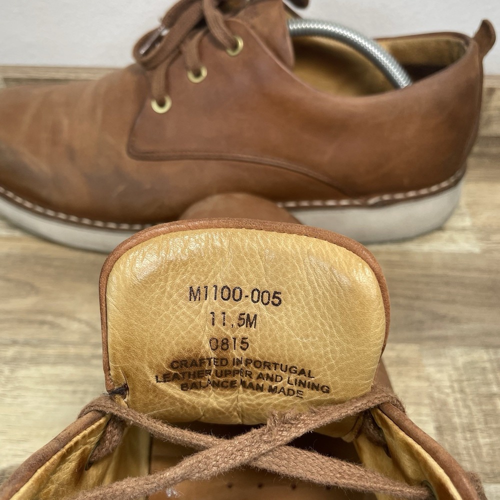 Samuel Hubbard Hubbard Free Tan Leather Oxford Sneakers Mens 11.5 M Vibram - Picture 7 of 8